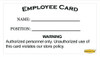 Aloha POS - Magnetic Swipe Employee ID Cards  (10 Pack) - NEW