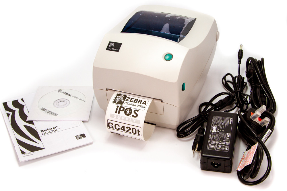 Zebra GC420t Desktop Thermal Printer, USB, Serial, Parallel - OPEN BOX