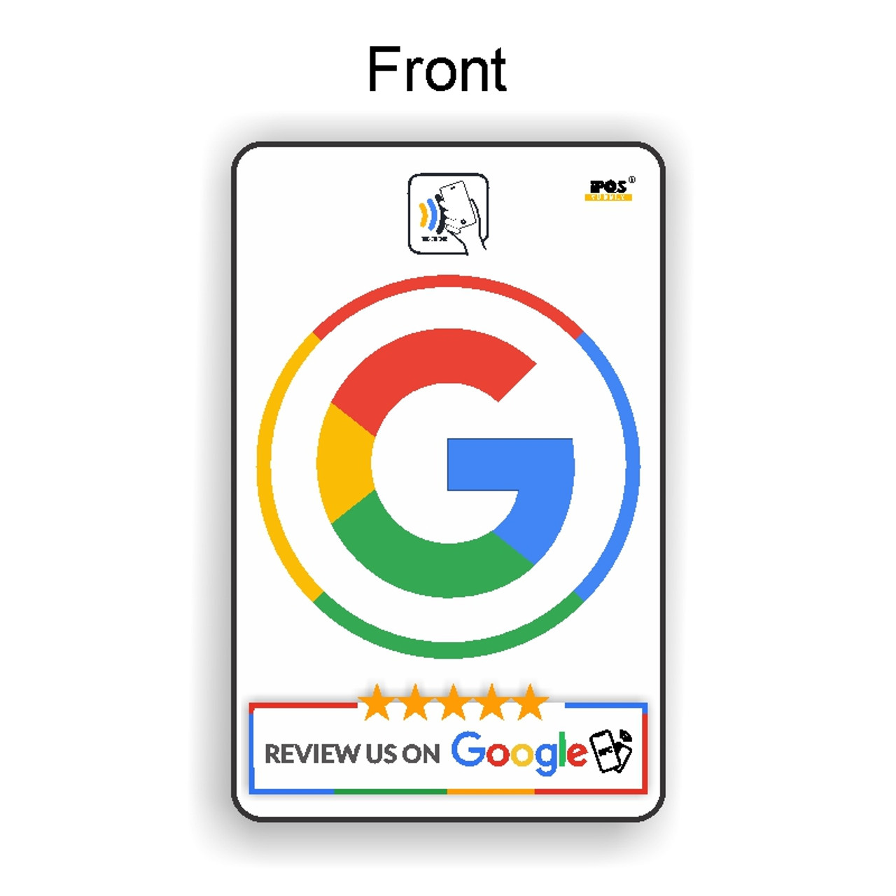 Google Review Business Card Icon with Google Review QR Code