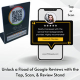 The Secret Weapon for Local Businesses: Unlock a Flood of Google Reviews with the Tap, Scan, & Review Stand