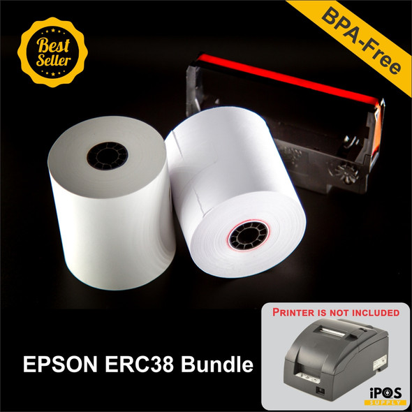 Epson – Thermal, Bond And ERC 30/34/38 Red/Black Ink Bundle