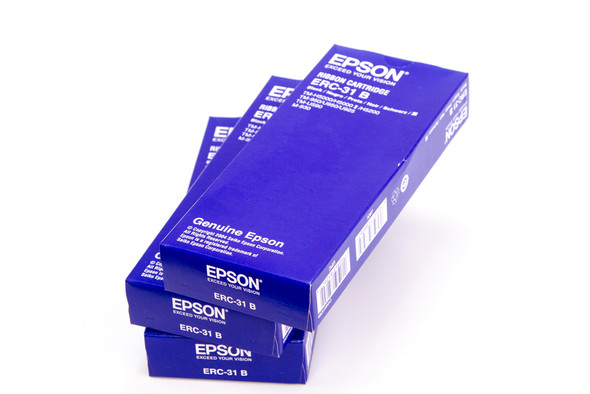 Genuine Epson Black Print Ribbon (ERC-38B), 1 Ribbon Epson ERC Ink Ribbon