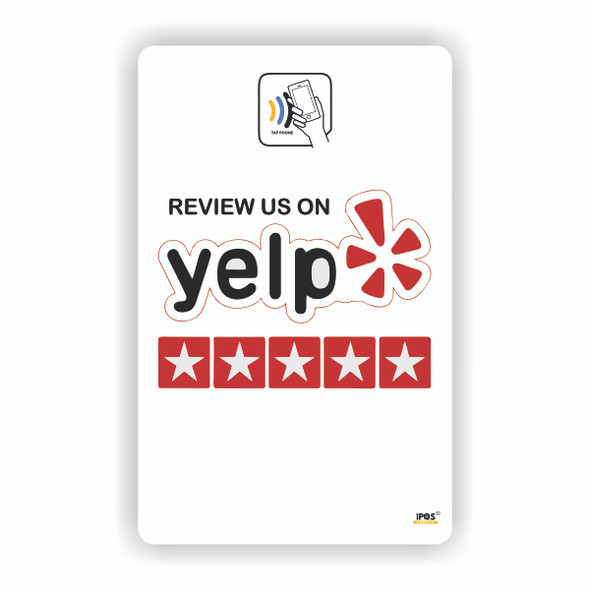 yelp Review Cards for Restaurants & other retail by iPOS Supply TAP n Collect