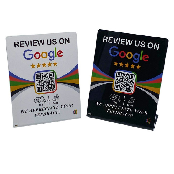 Google NFC Tap or scan to Review Cards for Restaurants & other retail by iPOS Supply ipossupply-ZGRS2
