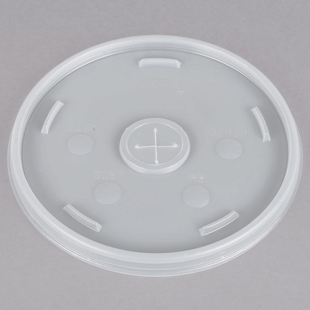 Dart 32SL Translucent Lid with Straw Slot - 500/Case