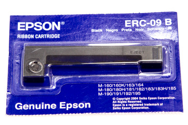 Genuine Epson (ERC-09B) 12-Pack Black Ribbon Cartridge for Epson ERC 9B,  HX20/40 Printers, HX20, M160, 163, 164, 180, 181,182, 183, 190, 191, 192  and