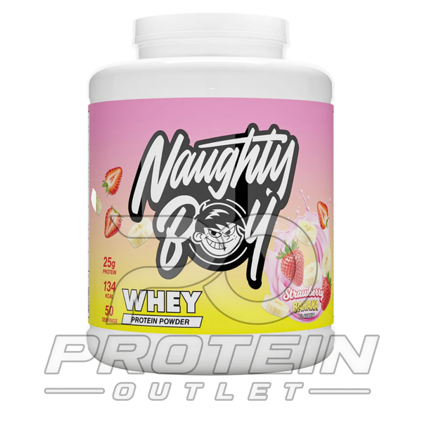 NaughtyBoy Whey Protein Limited Edition Strawberry Banana