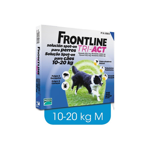 Frontline tri act perros 10-20 kg 3 pipetas