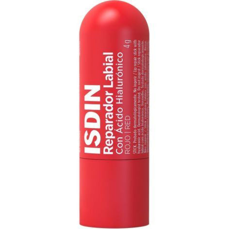 Isdin Reparador Labial con Ácido Hialurónico Color Rojo 4 Gramos