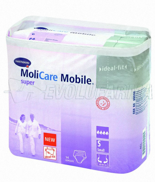 Hartmann molicare mobile super. 14 unidades talla m contorno cintura 80-120 cm.