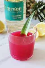New Summer Sangria -  Our  Grenache Blanc is the base for a mix of dragon fruit, pineapple, orange, and lemon juices that tastes like the Caribbean in a cup!