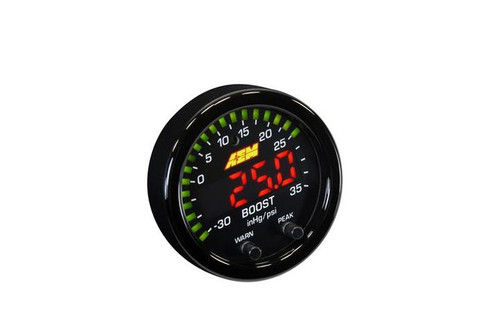 AEM Digital Boost Gauge X-Series Boost Pressure 35psi AEM Digital Boost Gauge X-Series Boost Pressure 35psi