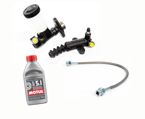 NC Clutch Hydraulics Rebuild Kit + Braided Clutch Line NC Clutch Hydraulics Rebuild Kit + Braided Clutch Line