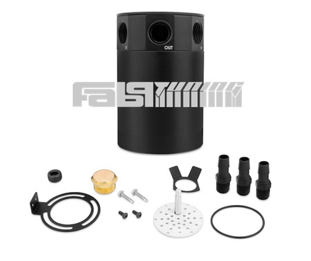 Mishimoto Baffled Catch Can Kit PCV Side Black | 2013-2016 Ford Focus ST (MMBCC-FOST-13PBE2) main image 1