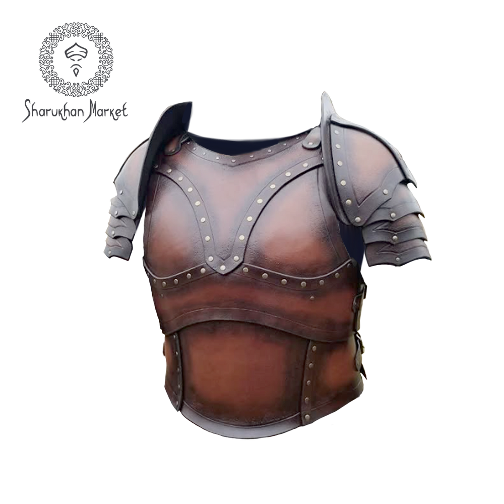 LARP Leather Breastplate with Pauldrons