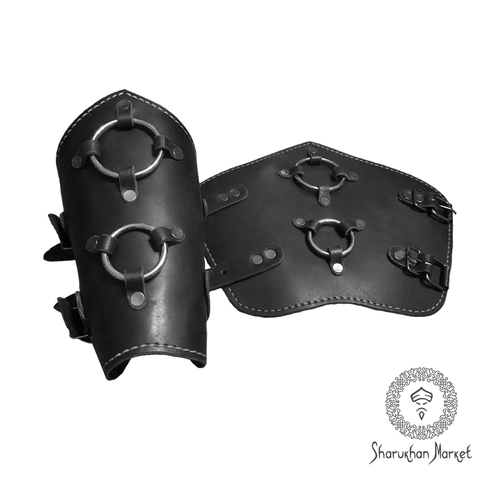 LARP Leather Vambraces Type 1