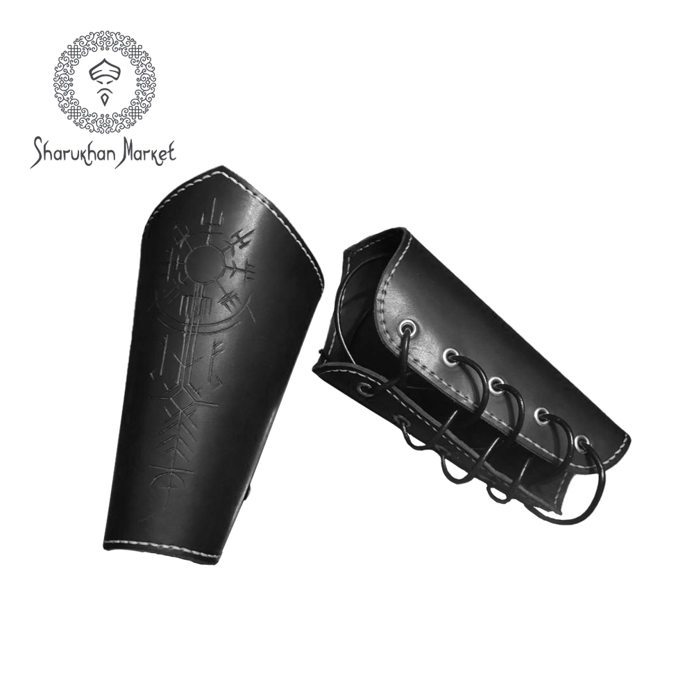 LARP Leather Vambraces Type 2