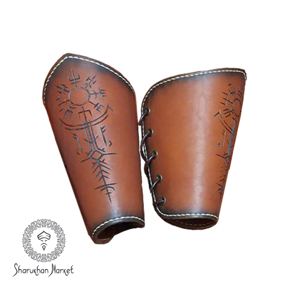 LARP Leather Vambraces Type 2