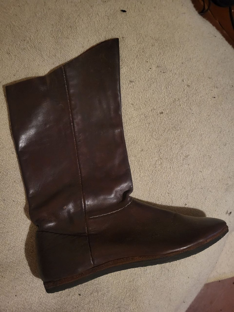 Dark Brown Leather Boots