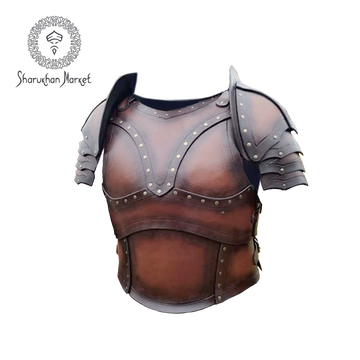 LARP Leather Breastplate with Pauldrons
