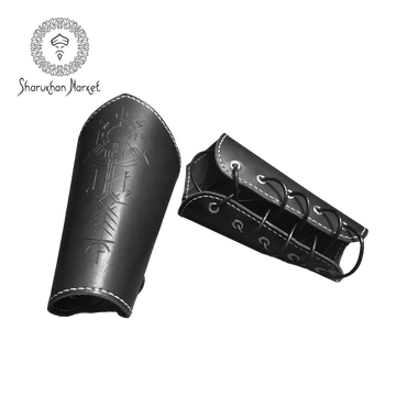 LARP Leather Vambraces Type 2