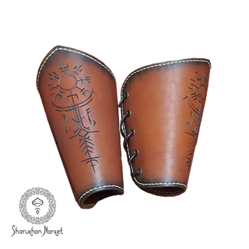 LARP Leather Vambraces Type 2