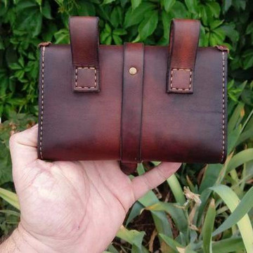 Leather Waist Bag 'Triple Dots'