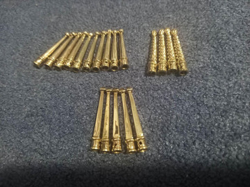 Hand-braided cord with brass tip