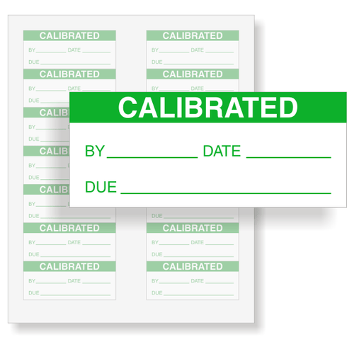 Calibration Stickers