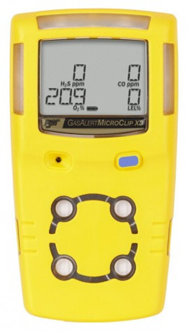 BW GasAlertMicro Clip X3 4-Gas Detector
