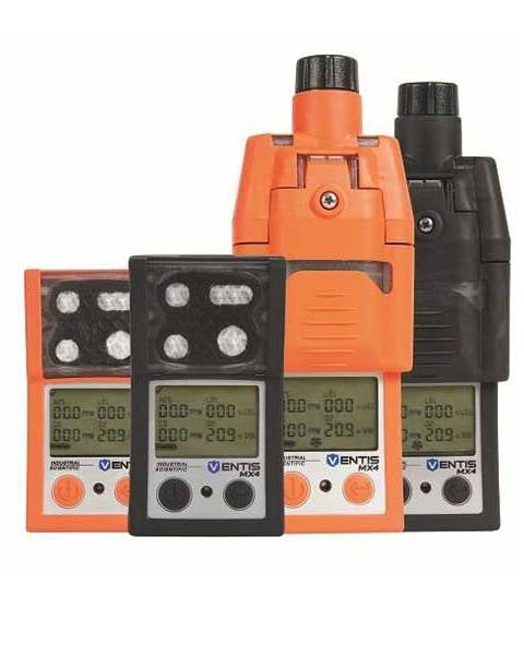 4-Gas Calibration Gas Cylinder For Industrial Scientific MX6 & Ventis MX4 Monitors - 25ppm H2S, 100ppm CO, 25% LEL, 18% O2
