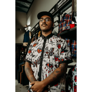 Rogue Short Button Up Shirt - Rebel Reaper Clothing Company