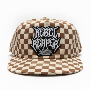 Logo - Rust & White Checkered Backstrap Hat