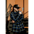 Plaid button-down shirt from Block Mens Flannel with exclusive rebel reaper design and pleat fit