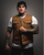 The CREAM Tan Canvas Vest - Collarless