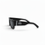 Retro Squared Polarized Sunglasses - Black