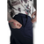 Navy Blue Chino Pants with Hidden Stash Pocket and Flex-Tek Stretch Waistband