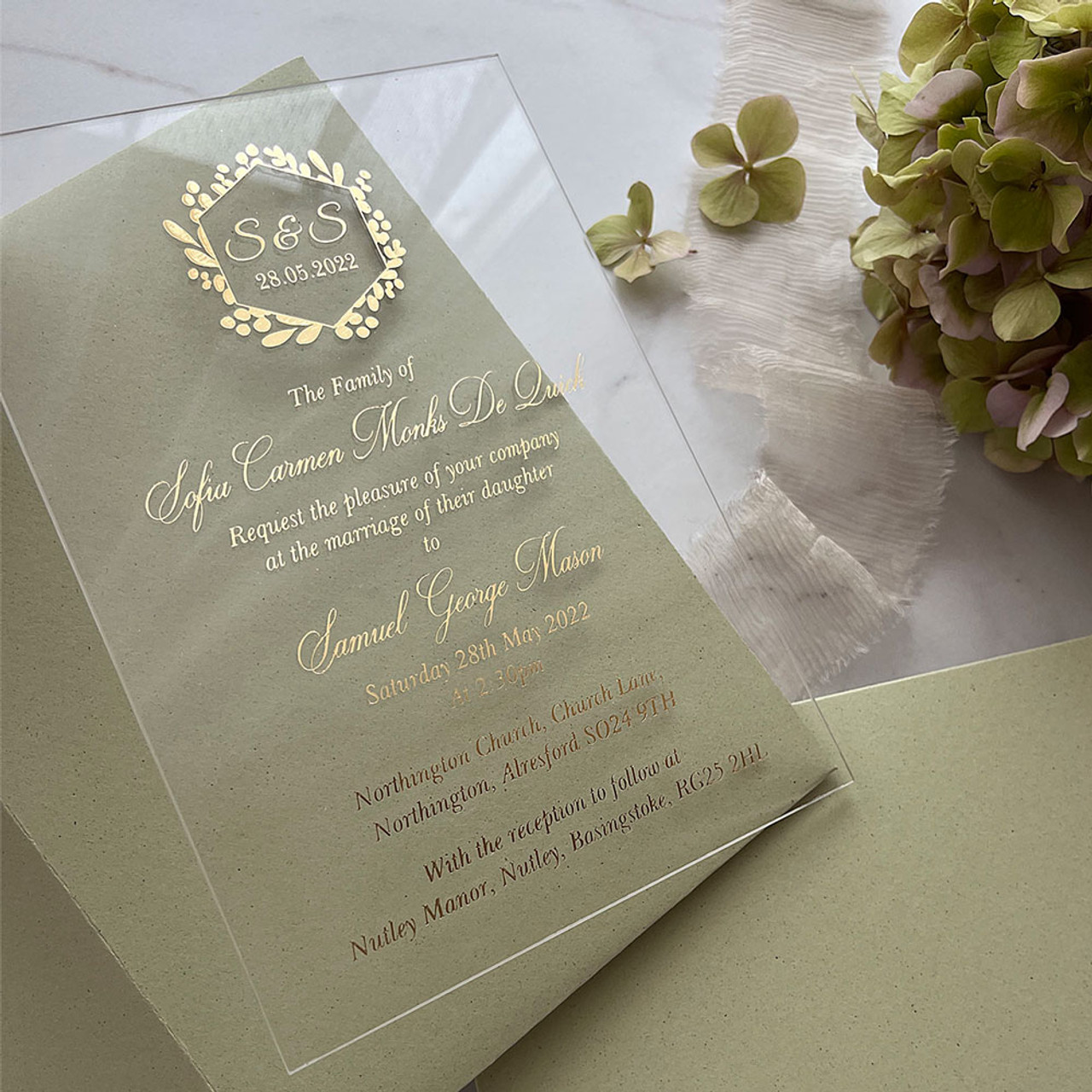 Acrylic Wedding Invitations