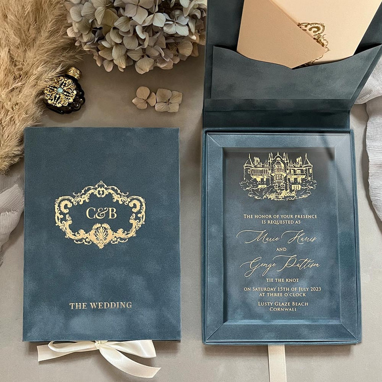 Luxury invitations in boxes