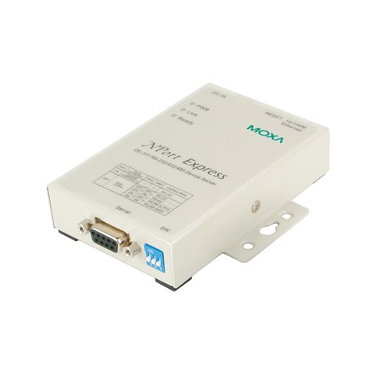 Moxa DE-311 1 port device server, 10/100M Ethernet, RS-232/422...