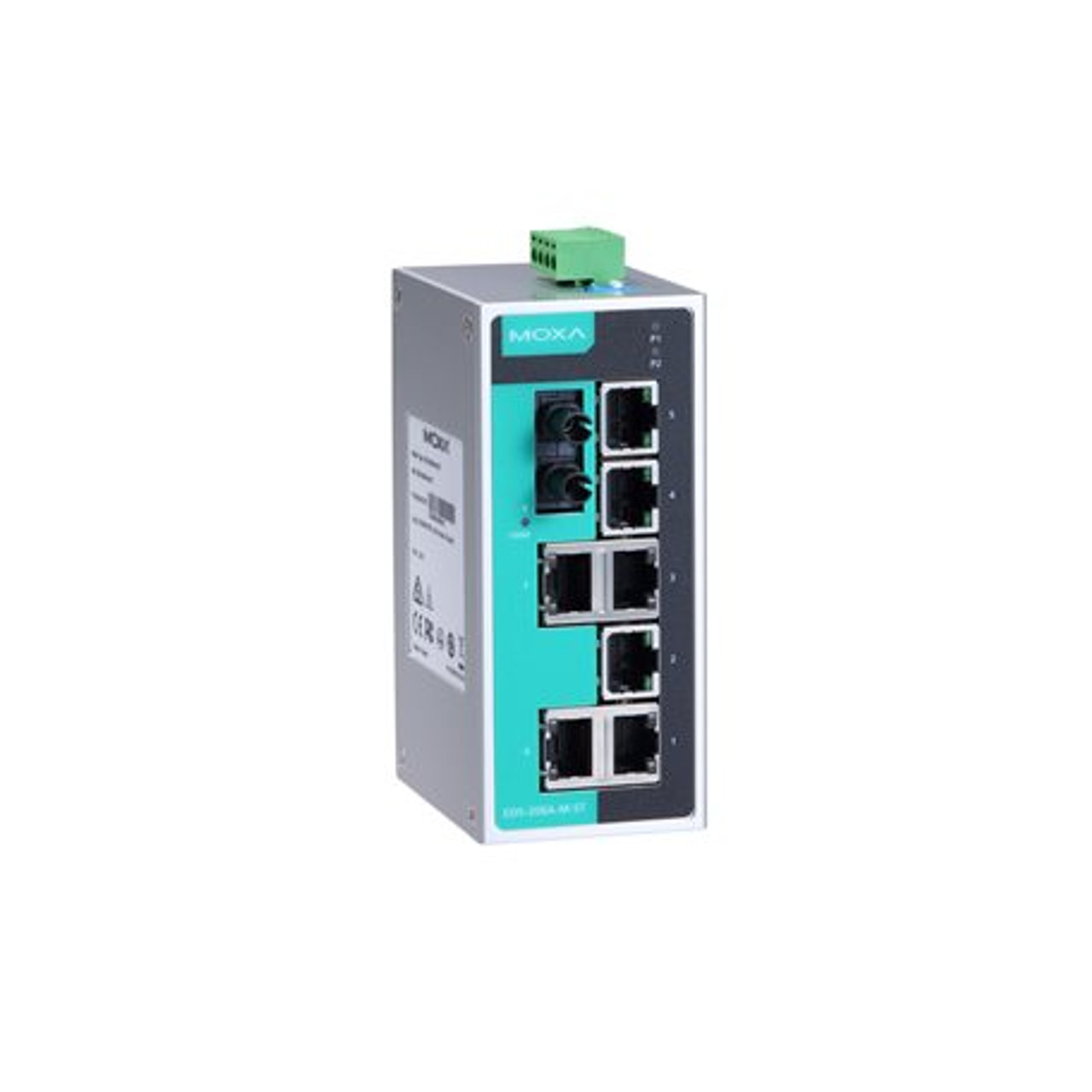 Moxa EDS-208A-M-ST Entry-level Unmanaged Ethernet Switch with 7