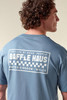 Baffle Haus Flags Tee - Coastal Blue