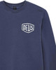 Deus Shield Garment Dyed Crew - Mechanic Blue