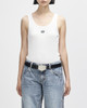 Deus June Shield Tank - Vintage White