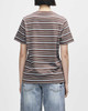 Deus Pierre Stripe Tee - Java Brown-Baby Blue