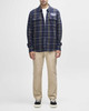 Deus Vacay Check Shirt- Navy Check
