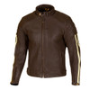 Merlin Icon D30 Leather Jacket - Brown/Cream
