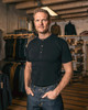 Pike Brothers 1927 Henley Shirt Short Sleeve - Deep Black