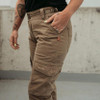MotorGirl Lara Cargo Trousers - Beige