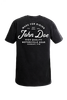 John Doe Black JD Lettering Tee